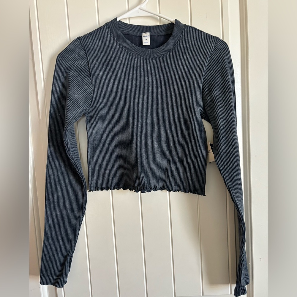 crops long sleeve, navy!